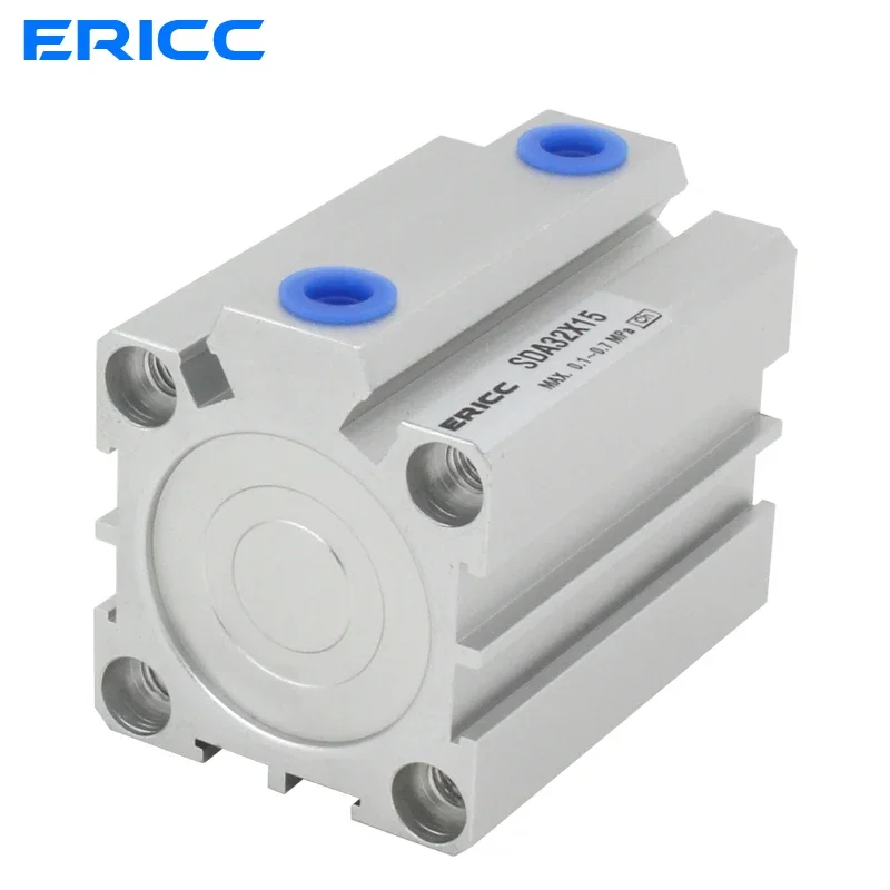 SDA 50 series  Pneumatic Compact air Cylinder Bore to 5 10 15 20 25 30 35 mm  Stroke High quality double acting cylinder