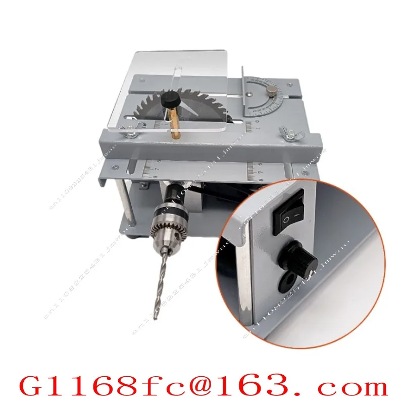 Small and Micro Multi-function Table Saw PCB Small Desktop Cutting Machine Diy Model Woodworking Household Mini Electric Saw