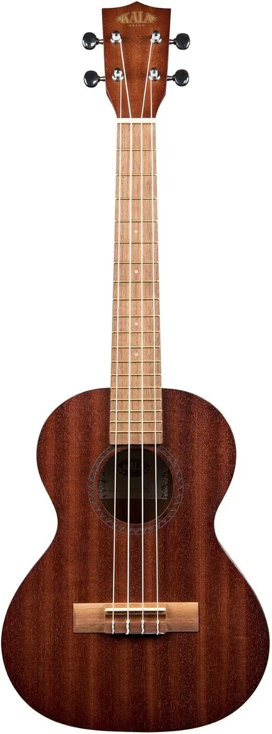 KA-15T Satin Mahogany Tenor Ukulele Bundle with Gig Bag, Tuner, Strap, and Aquila Strings (4-strings)