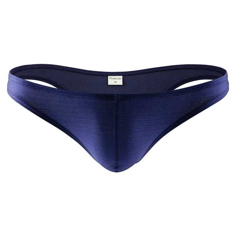 

Мужские сексуальные трусы-танга из блестящей ребристой ткани, эротические, с низкой посадкой, U-образным выпуклым карманом, облегающие, удобные, модные, интимные, для геев и сисси