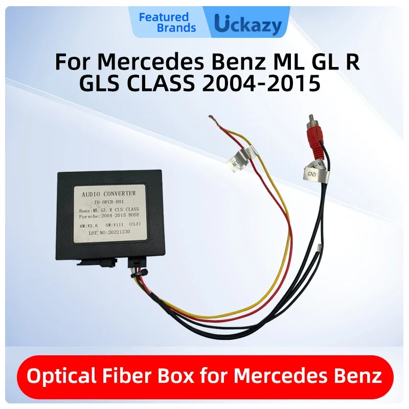 Car Stereo Radio Optical Fiber Decoder Most Box For Porsche Cayenne BENZ GL ML W211 W209 B200 W203