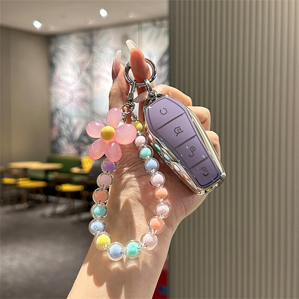 

TPU Car Key Case Remote Cover Shell Holder Female Chain For BYD New ATTO 3 Qin Song Plus Dmi Han Tang Dolphin Seal U Sealion 07