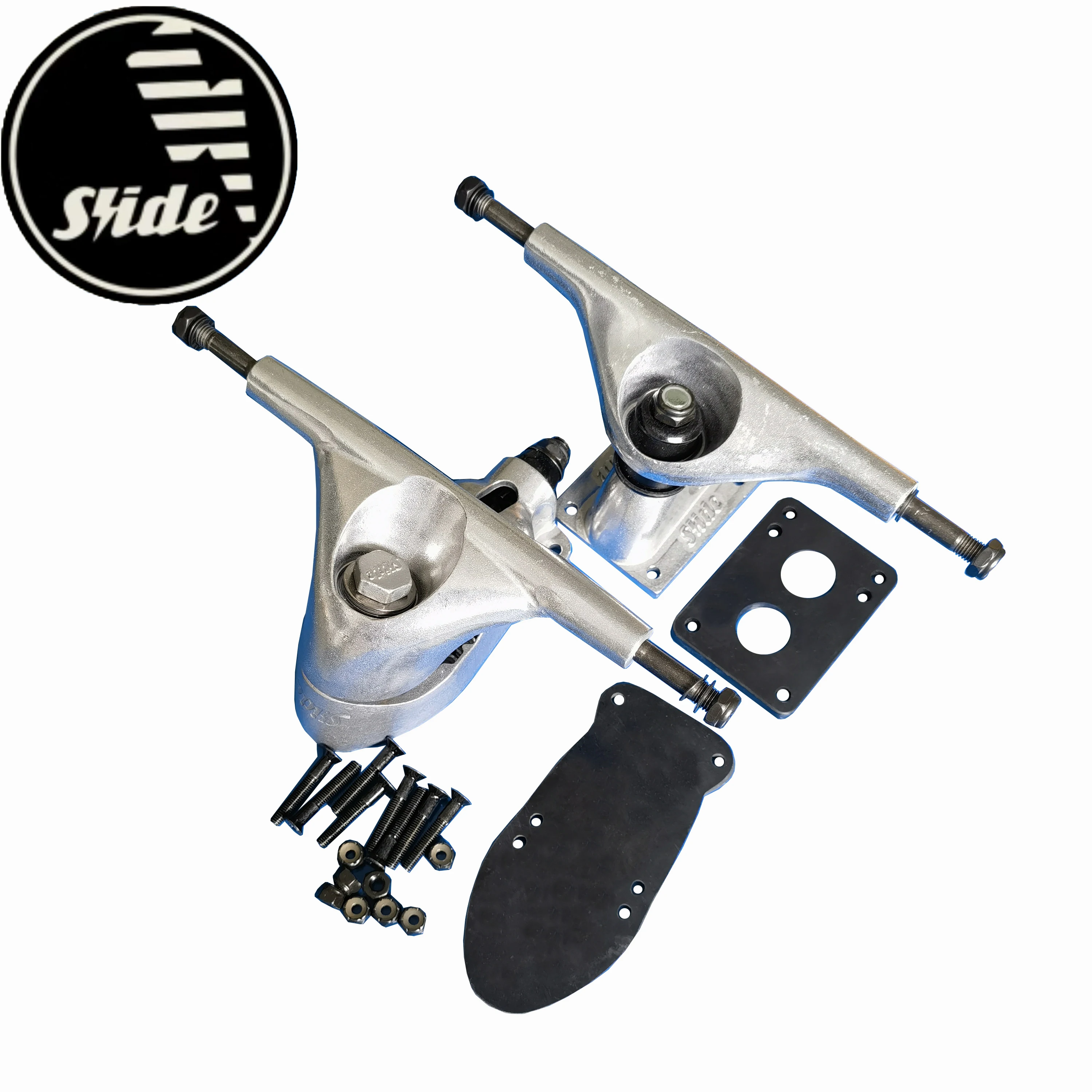 Staffe per camion da surf con scivolo da 6,25 pollici Staffe per skateboard longboard Land Surf Skate Camion in lega di alluminio a molla