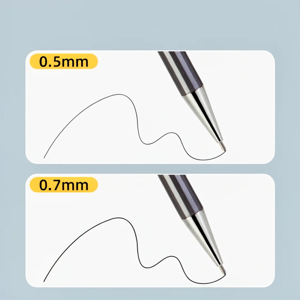 For For Deli Metal Automatic Pencil Precision Drafting Pen 0 5mm 0 7mm Stationery School Office Mechanical Lead Tool