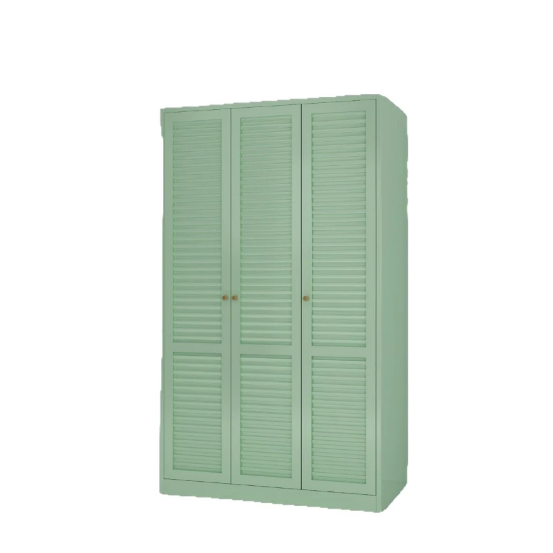 

Steel wardrobe home rental room simple cloakroom retro style bedroom opposite door storage cabinet