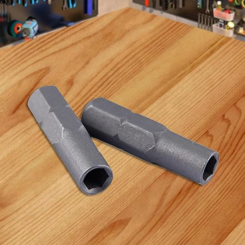 2pieces Adaptateur tige hexagonale pour 1/4 pouce 6,35 mm à 4 mm forme d'applications Adaptateur bits tournevis