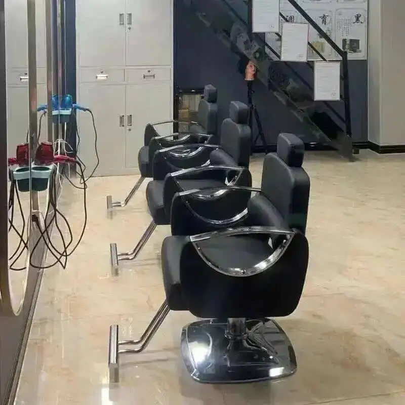 كرسي صالون أسفل الشعر الاسكندنافي يمكن أن يميل كراسي تصفيف الشعر الحلاق كراسي بسيطة أثاث خاص لصالون التجميل