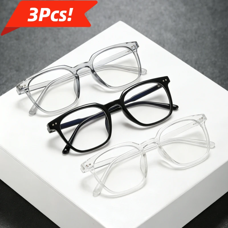 Y2K Eckige Anti-Blaulicht-Brille für Damen, Modische Campus-Style Strahlenschutzbrille für Schule und Freizeit
