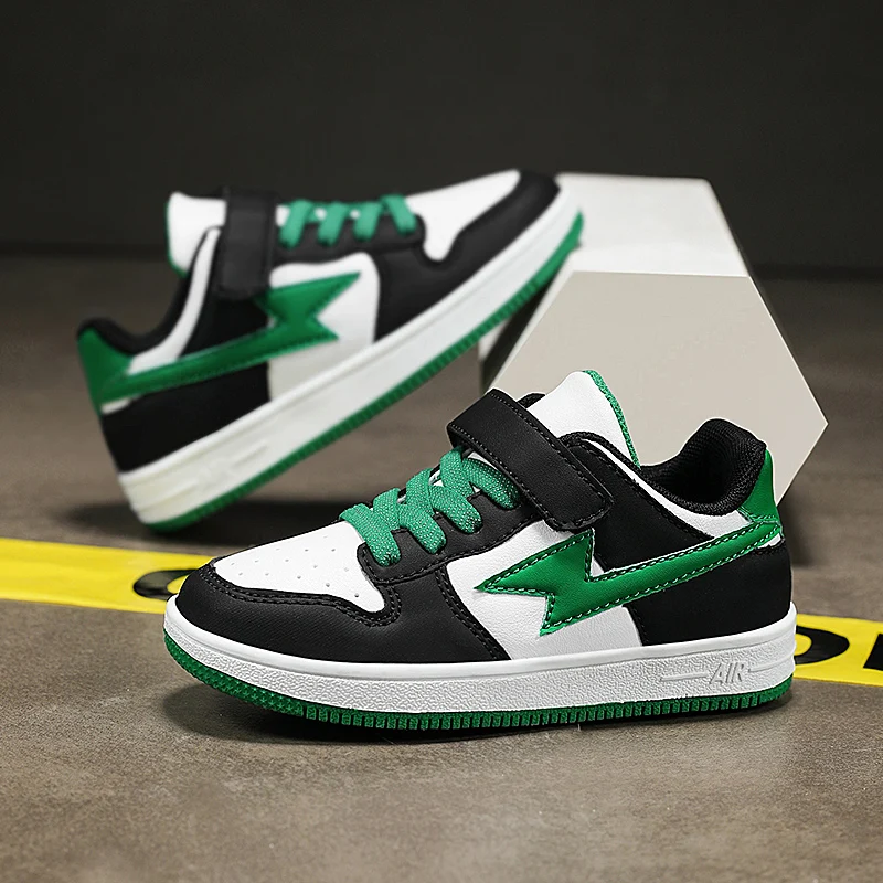 2024 new classmate children's sneakers boys and girls all-season casual leather low-top student sneakers
