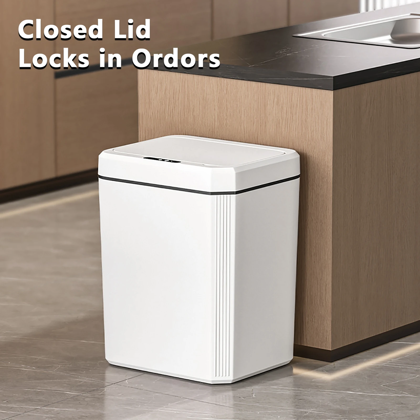 

Умное сенсорное мусорное ведро для дома, бесшумное, с автоматическим датчиком движения, для кухни и ванной комнаты