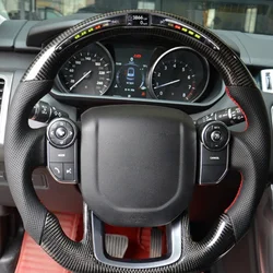 LED Steering Wheel Carbon Fiber For Land Rover Range Rover Sport 2014-2022 Car Steering Wheel Interior Styling Car Accessories