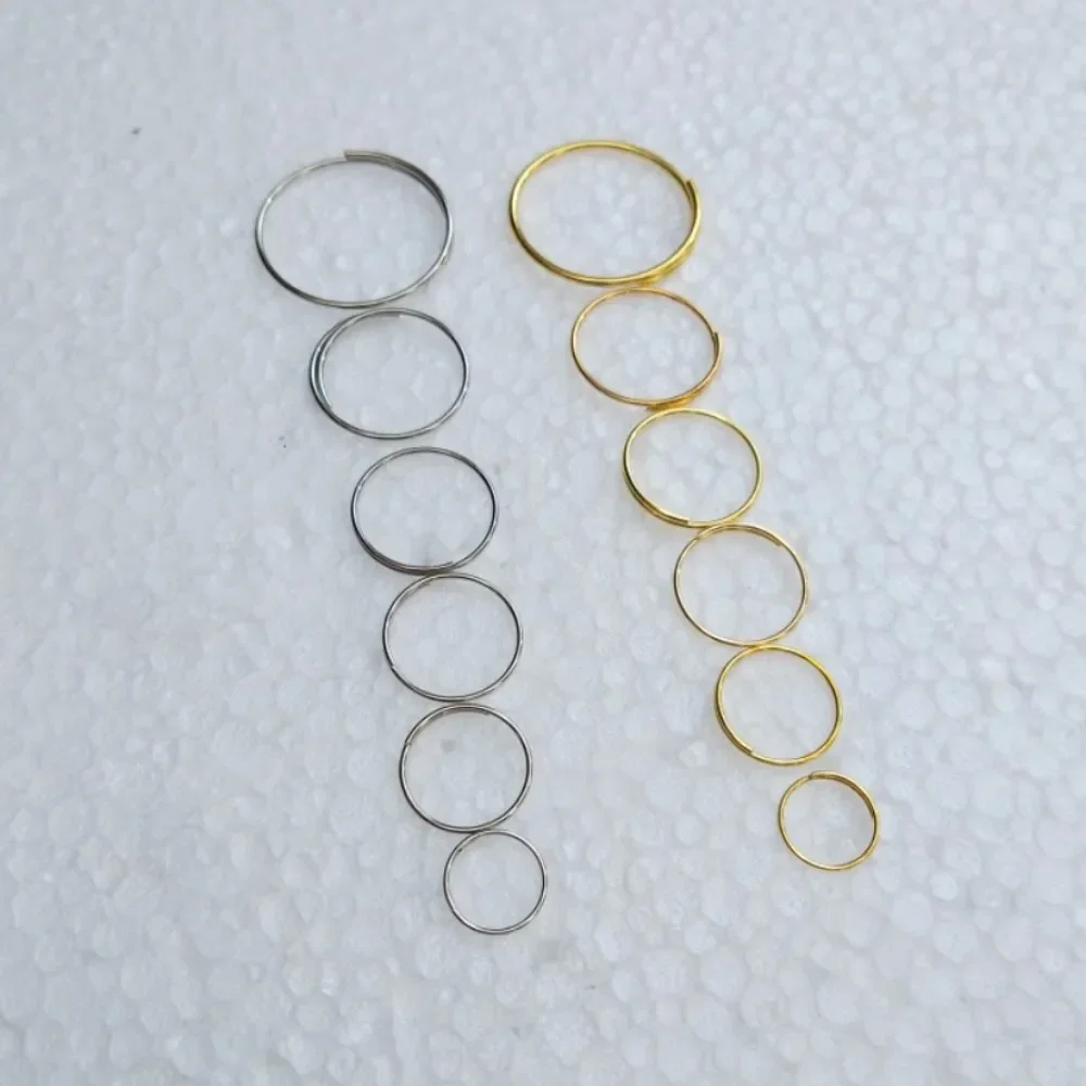 

Camal 11mm-20mm 100pcs Chrome/Gold Round Stainles Steel Connecting Ring Metal Of Chandelier Lamp Parts Light Curtain Connector