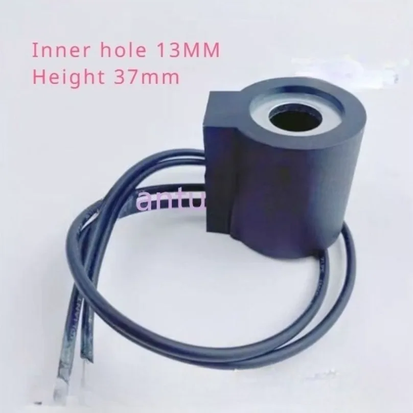 1pc Hydraulic Solenoid Valve Insert Coil Inner Hole 13mm High 37mm with Line