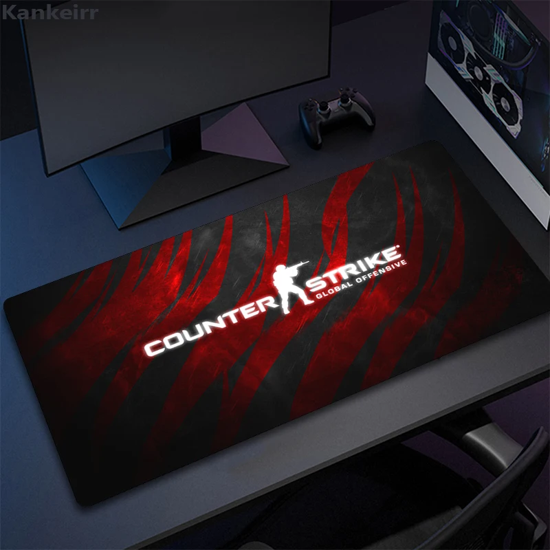 90x40 C-Counter Strike Gamer Mouse Pad Knife Non-slip Keyboard Mouse Mat CSGO Gamer Mousepad for Computer Keyboard Mouse Gaming