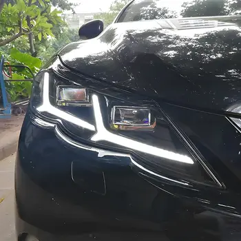 Autosvětlomety pro Toyota REIZ MARK X 2010-2012 LED přední světla do auta, vylepšená montáž, dvojitý projektor, příslušenství, výprodej 8 nejlepší prodej LED světlomety pro Toyota Mark X - №5