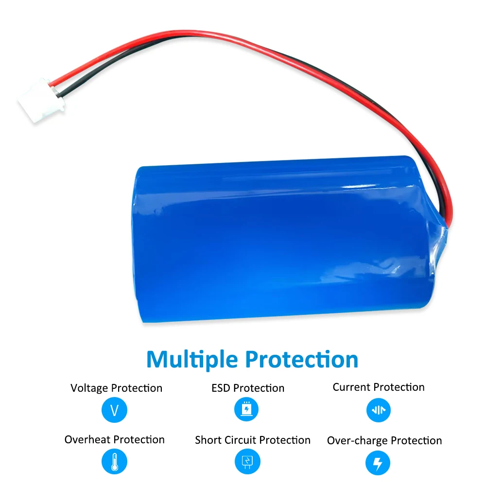 Replacement Li-ion Battery ACCURO 22F-021PTC For ACCURO Versatile Bedside Pulse Oximeter ICR18650 22F-021PTC 7.4V 2600mAh