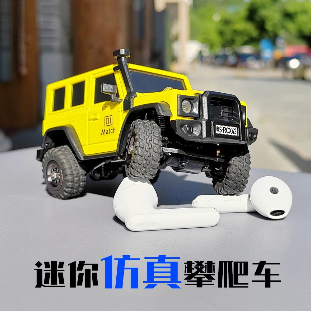 LDARC X43 V2 1/43 Crawler turbo RC car 4WD Remote control mini climbing indoor racing vehicle Toy off roader for Kids adult