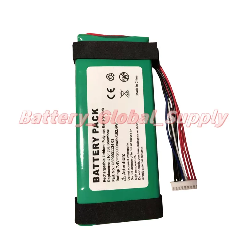 

For GSP0931134 01 Box 1 Bluetooth Speaker Battery 7.4V 26000 mAh 1 Piece -