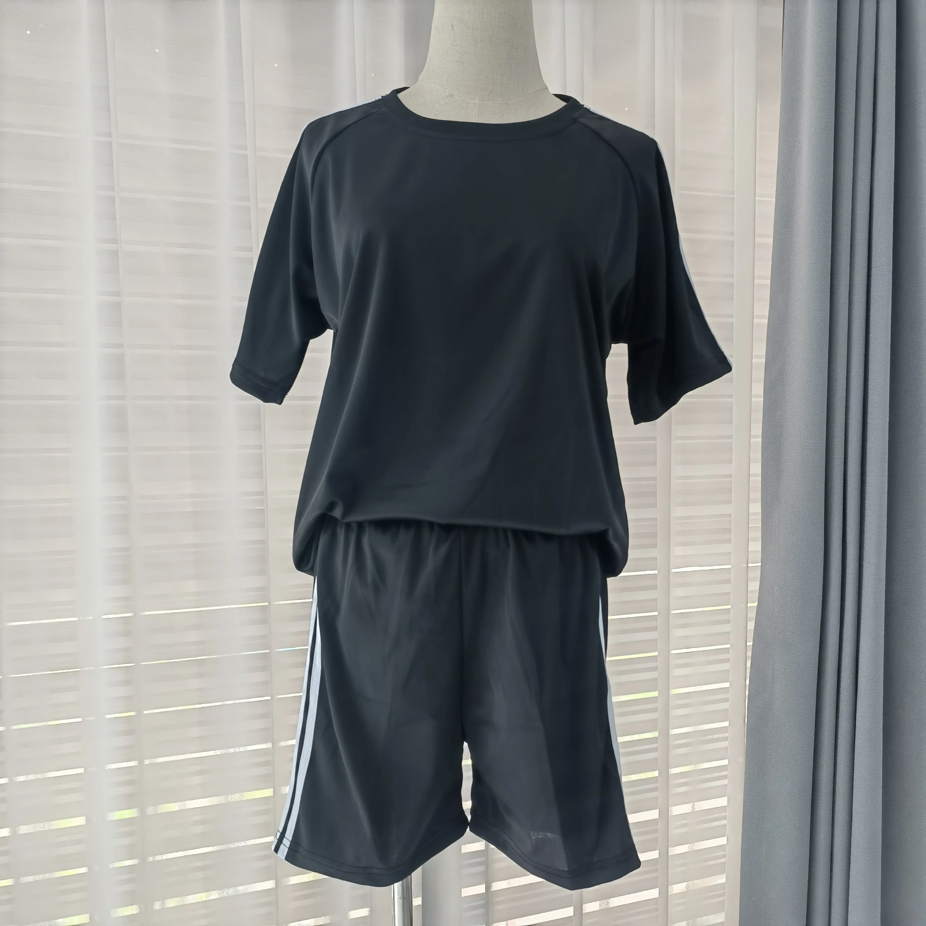 Two-piece Women\'s Sportswear Short-sleeved Shorts Sports Suit Female Girls Loose Running Leisure Suit Summer 2 Piece Outfit