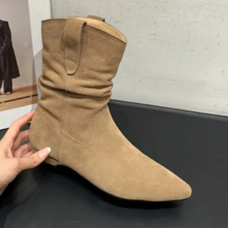 

2025 НОВЫЕ женские ботинки на высоком каблуке, элегантная обувь с острым носком, зимние ботинки 2025 года, новые туфли-лодочки, модные хит продаж, ботинки