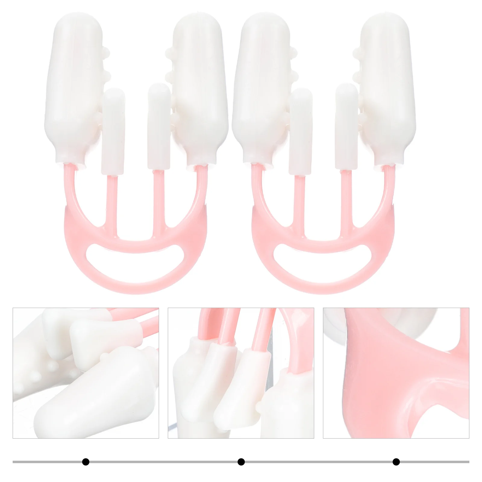 

2pcs Shaper Clip Silicone Bridge Lifter Tool Droopy Tip Lifting Nose Up Corrector Device Beauty Supply Nose Slimming