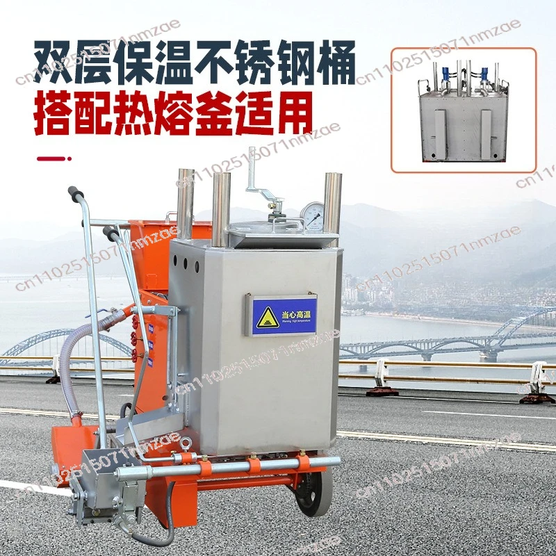 Pedestrian Crossing Marking Cart Assisted Type for Factory Parking Lot Road Line Marking