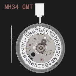 New Original Japan nh34 Movement 24 jewels nh34a gmt 4 Hands 4R34 GMT Date Watch Automatic Metal High Accuracy Winding