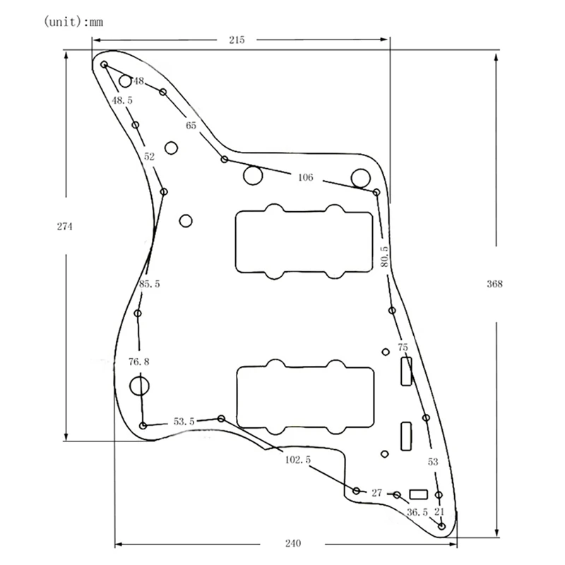 Electric Guitar Guard Electric Guitar Body Front Guard Front Cover For Jazzmaster Style Guitar Replacement