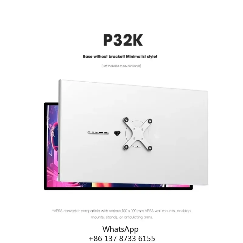 Kuycon 32inch 4K Graphic Design Monitor 3840*2160 IPS Display Aluminium Alloy Shell For Gaming Business Designers DP Type-c