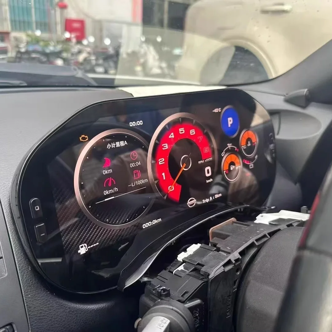 For Nissan 350Z Fairlady Z33 2002-2007 Digital LCD Cluster Car Dashboard Panel Virtual Instrument Cluster Replacement