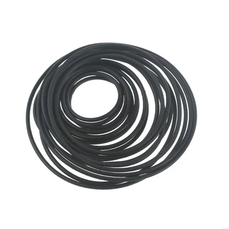 

77JD 20Pcs 1.5x1.5mm Round Cassette Tape Machine Belts Assorted Common Rubber Belt