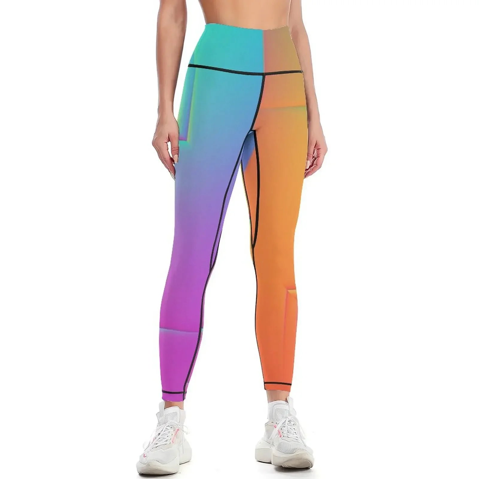 

Holographic Abstract Kaleidoscope - Refraction Leggings sportswear for gym sporty woman push up gym top Womens Leggings