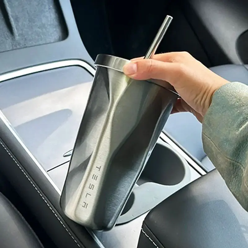 Tesla tumbler sippy cup car water cup modello 3/Y coffee portabicchieri per acqua in acciaio inossidabile