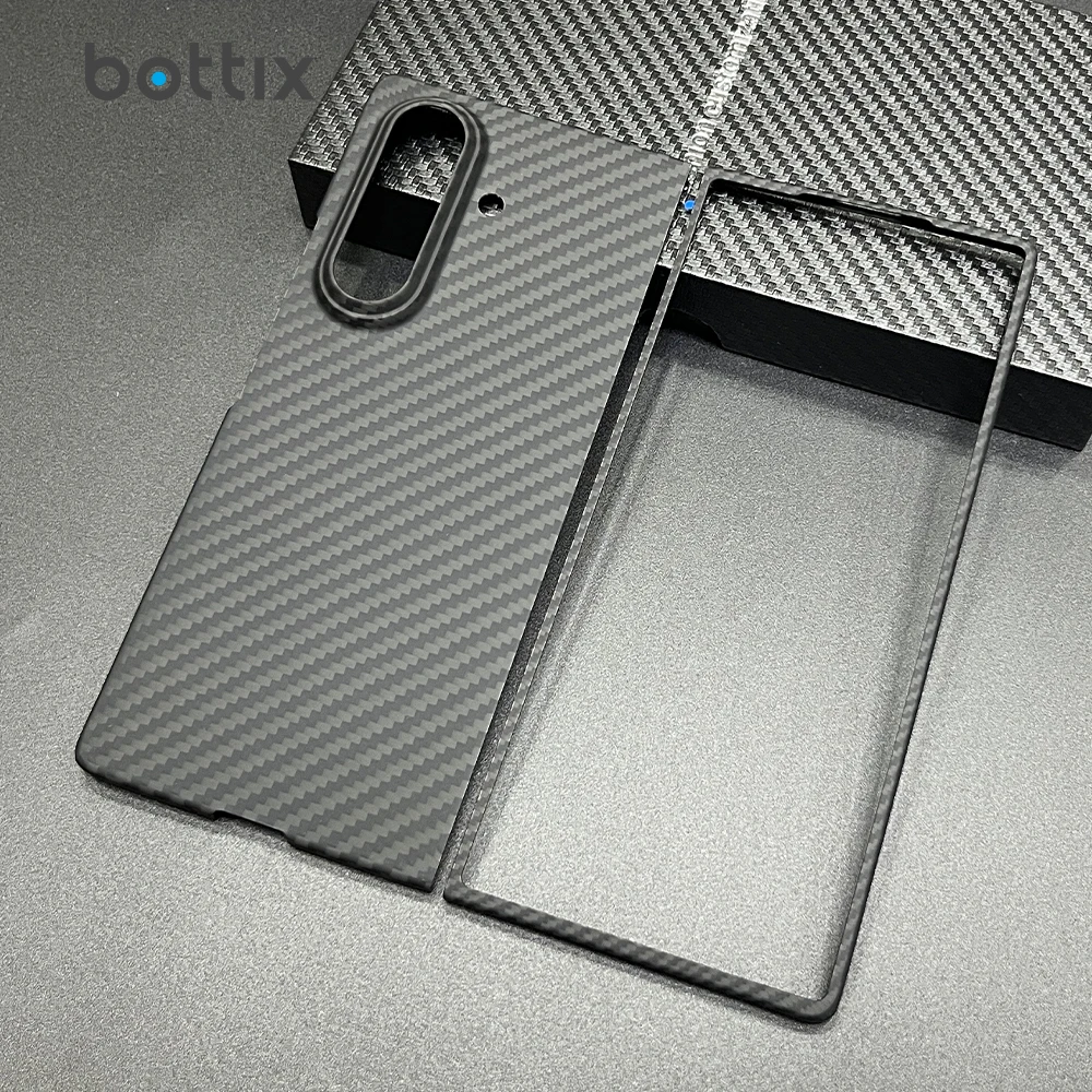 

Легкий чехол из углеродного волокна для Samsung Galaxy Z Fold7, чехол с защитой от отпечатков пальцев, арамидный ультратонкий чехол на заднюю панель + передняя рамка
