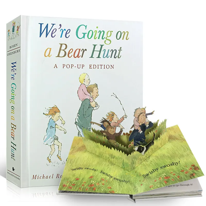 

Original English 3D We're Going On A Bear Hunt PoP Up Toy Picture Book Gift Audio