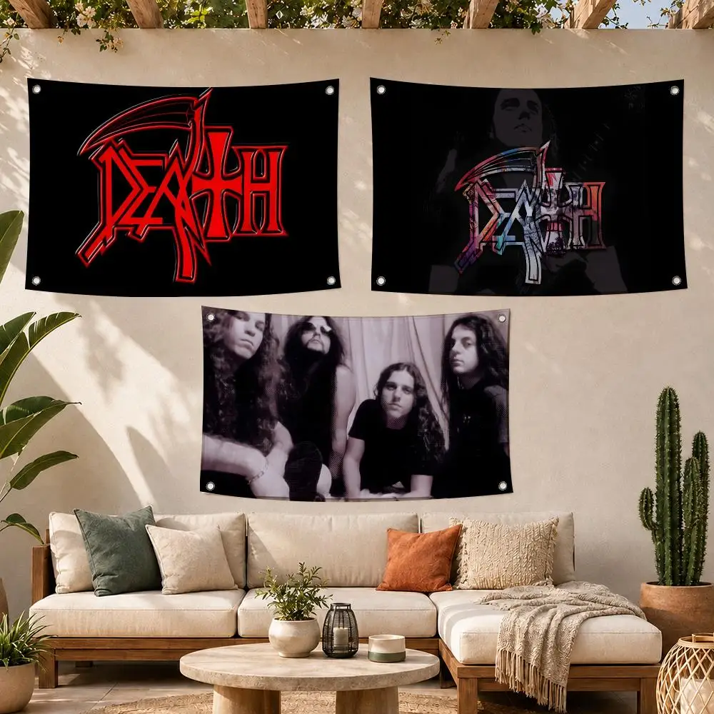 Metal Band D-Death Flags Decoration Outdoor Picnic Party Art Hanging Home Camping Party Banner Best Sellers