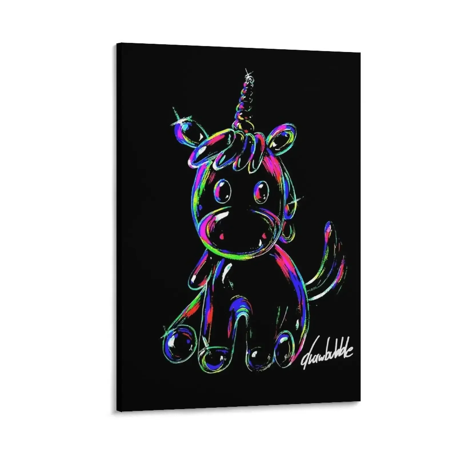 

UNICORN DRAWBUBBLE Canvas Painting poster anime interior paintings Paintings Decoration bedroom