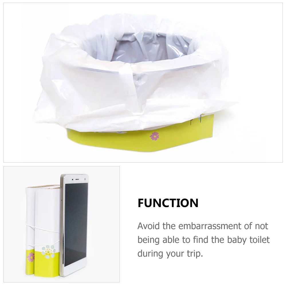 Folding Toilet Portable Commode Miniature Travel Potty Trainer Foldable for Child