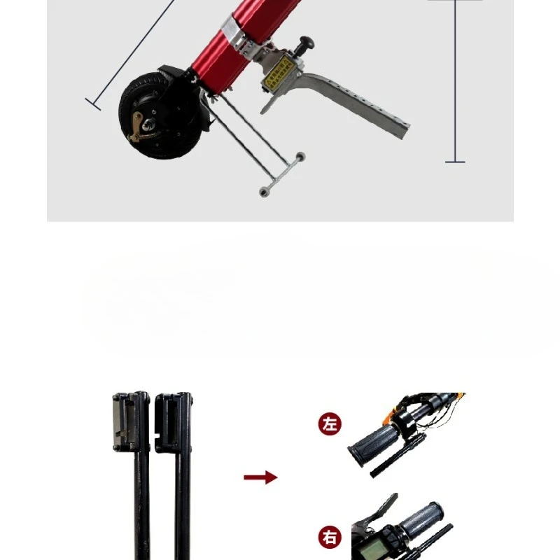 Wheelchair front Q6 drive trailer head, disabled sports folding wheelchair moped electric car head