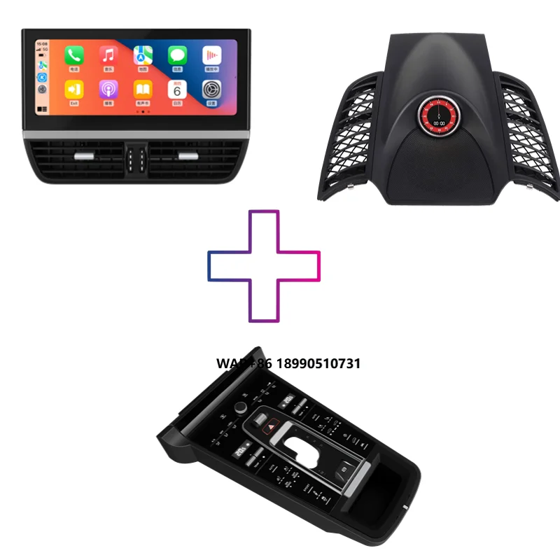 

Tulis Package Car Multimedia Front Control Panel Central Touch Control Console Panel Speedometer for Porsche Cayenne 2010-2017