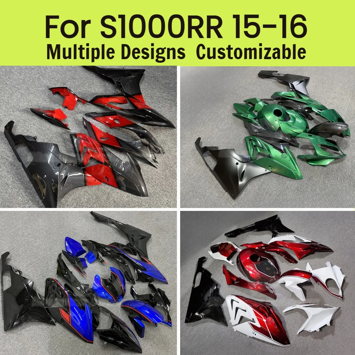 

Motorcycle Fairing Set S1000RR 2015 2016 Injection Fairings Custom Injection Bodywork Kit for BMW S 1000RR 15 16