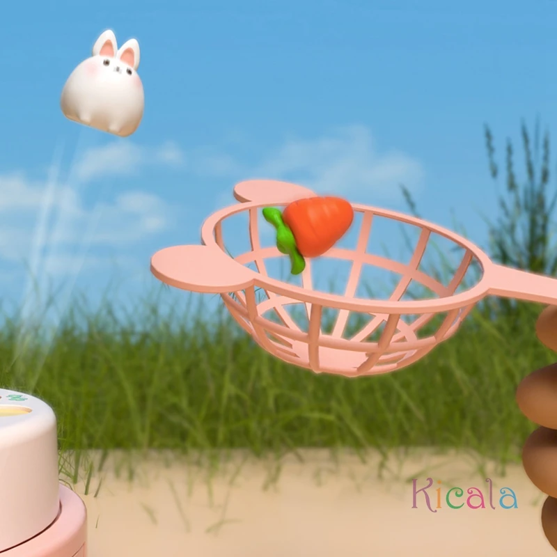 لعبة طفل مونتيسوري إطلاق الأرنب الكرتون تحلق الأرنب الجزرة اصطياد لعبة تطوير التفاعل الحسي لعبة ألغاز لعبة الهدايا