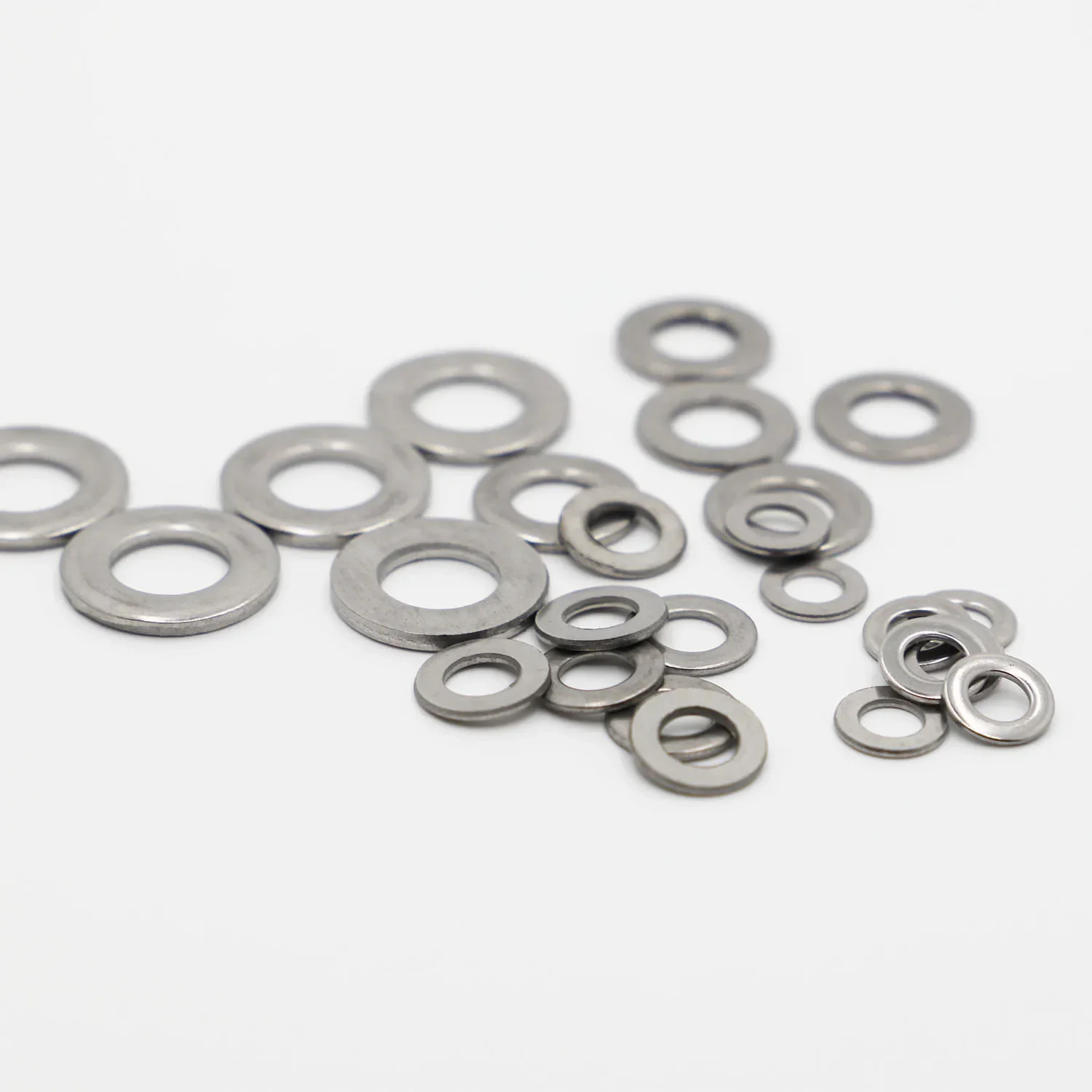 M1.6 M2 M2.5 M3 M3.5 M4 M5 M6 M8 M10 M12 M14 M16 M20 M24 GB97 A2 304 Stainless Steel Flat Washer Plain Gasket for Screw Bolt