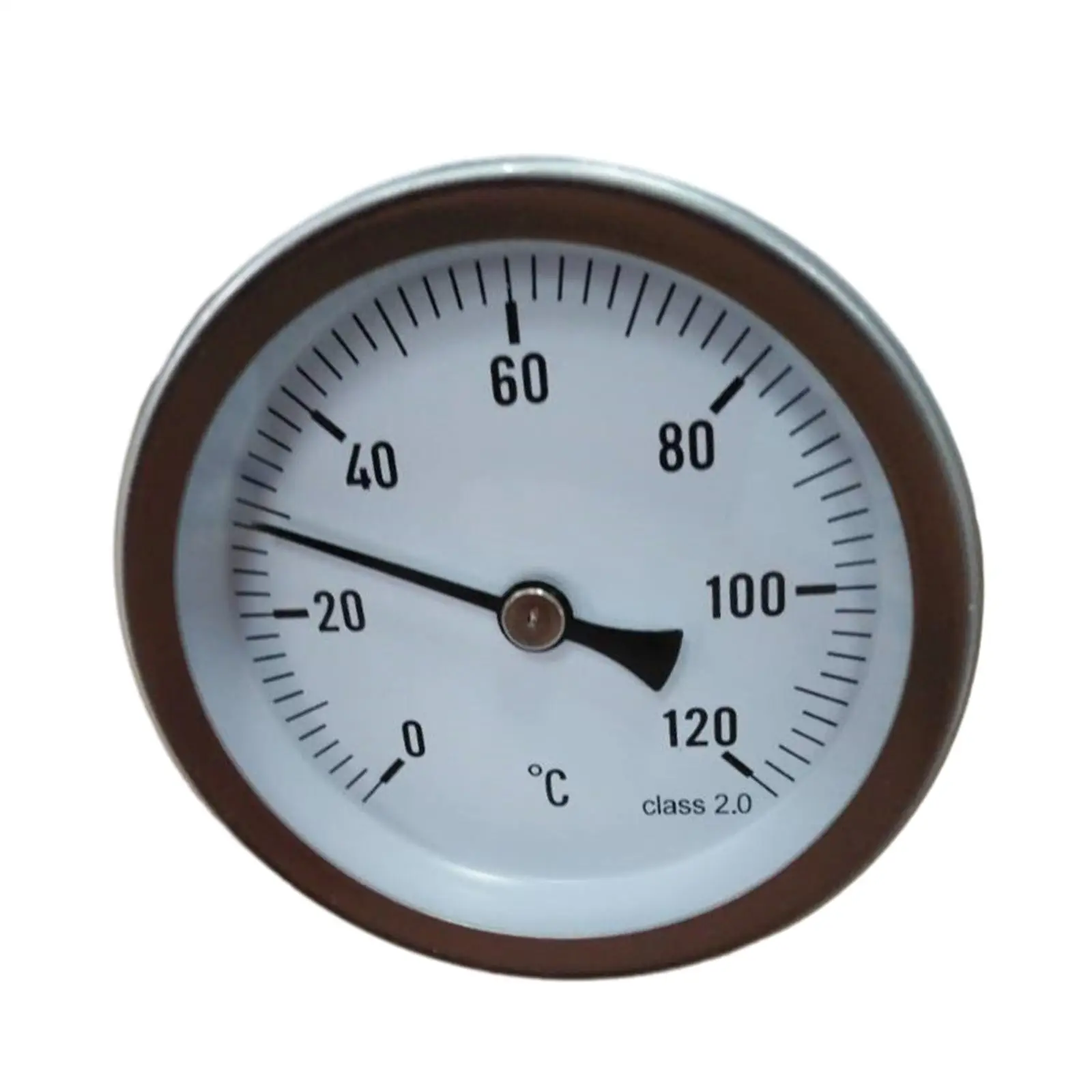 Hot Water Pipe Thermometer Metal Thermometer Stainless Steel Sturdy Measurement Tool Dial Thermometer for Heating Systems