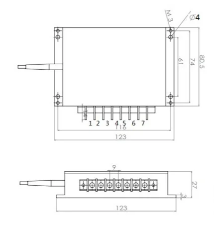 High Power 25W La ser Diode CATV 808nm With 400um Fiber optic Patchcord