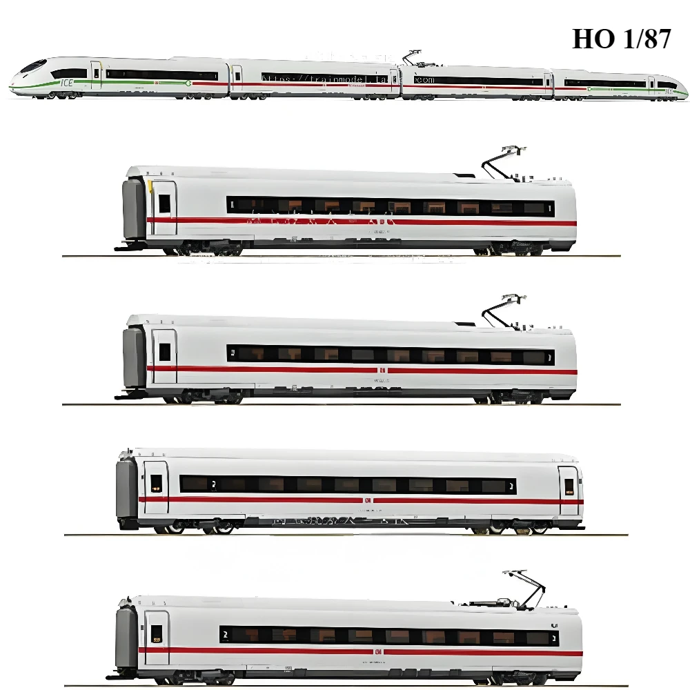 

ROCO HO Тип 1/87 Модель поезда BR407 Intercity Электрический локомотив с цифровыми звуковыми эффектами Набор поездов из 8 кареток Игрушка для мальчика в подарок