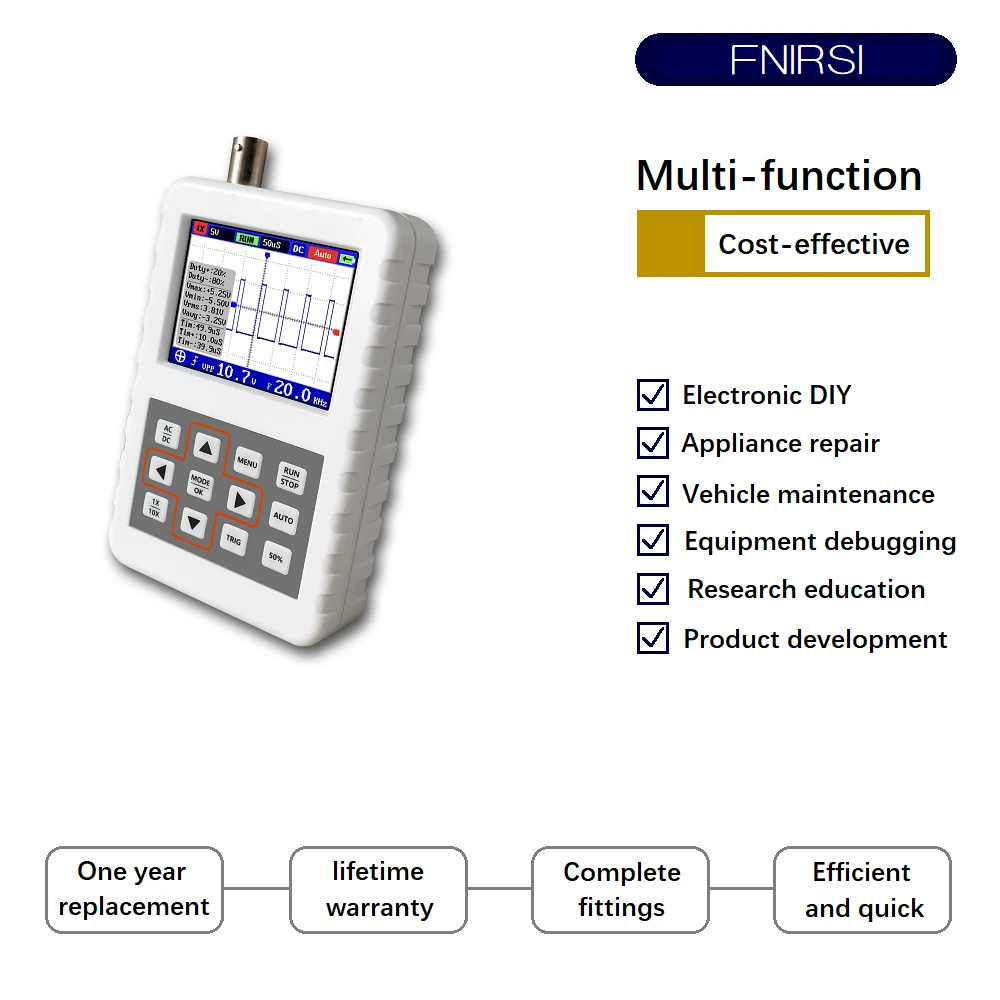 DSO FNIRSI PRO Handheld mini portable digital Osciloscopio 5M bandwidth 20MSps sampling rate