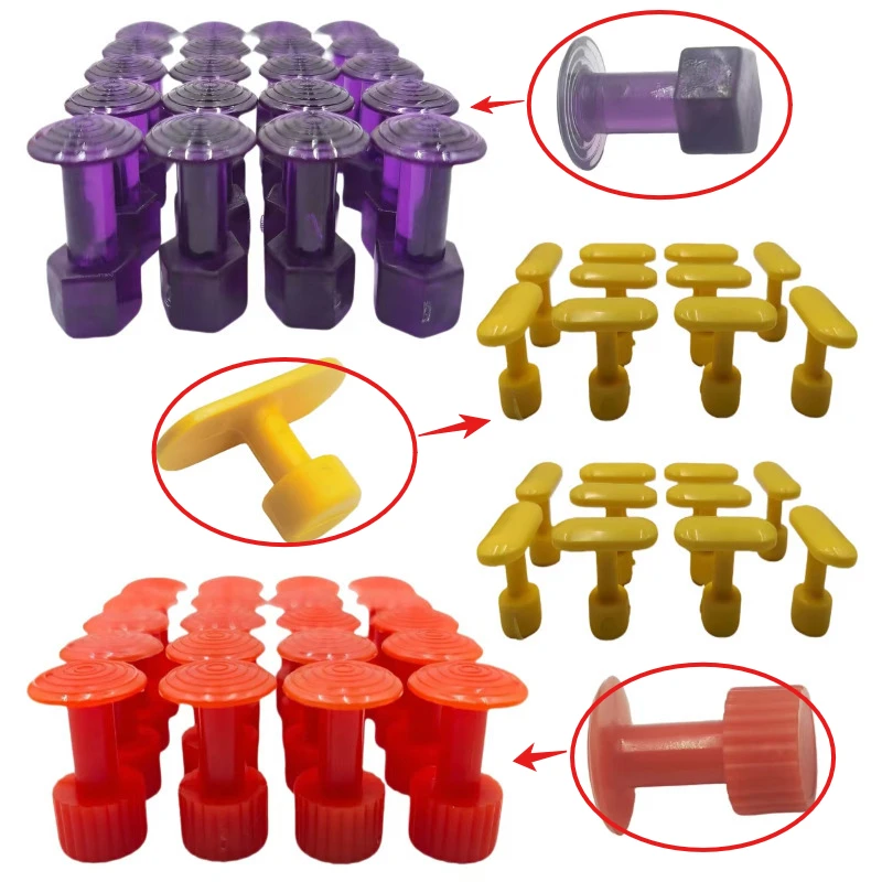 20 Pcs Glue Tabs Dent Removal Tools Car Paintless Dent Repair Tools Puller Removal Paintless Dent Repair Maintenance Tool