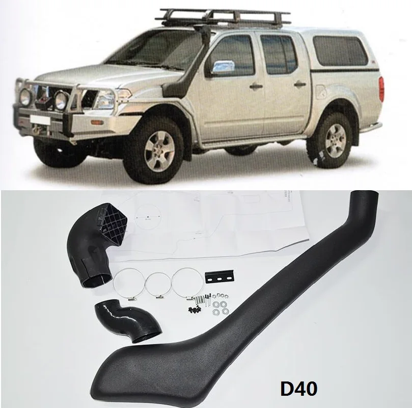 new Auto Air Intake Snorkel Kit AIrflow Fit For Nissan Navara D40 Phthfiner R51 2004-2010