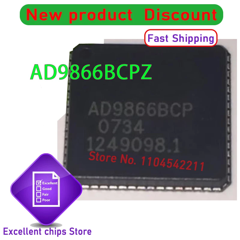 

1 шт. ~ 10 шт./лот AD9866BCPZ AD9866BCP QFN новый оригинал